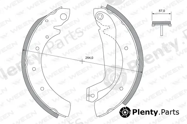 Ween 152-2478 — Brake Shoe Set