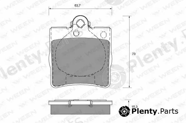 Ween 151-1223 — Brake Pad Set, disc brake