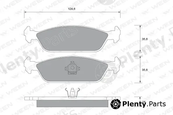 Ween 151-2132 — Brake Pad Set, disc brake