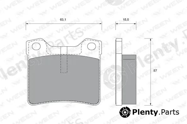 Ween 151-1865 — Brake Pad Set, disc brake