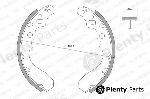 Ween 152-2328 — Brake Shoe Set