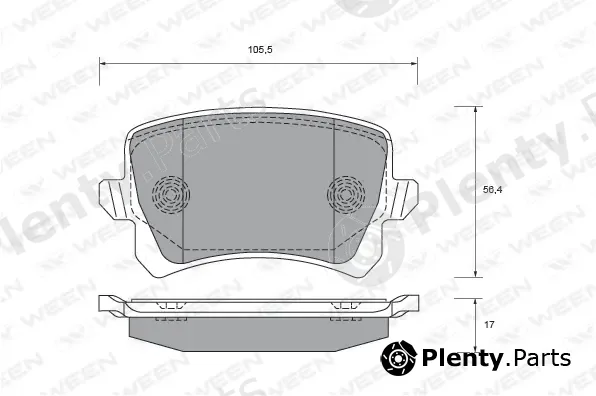 Ween 151-2683 — Brake Pad Set, disc brake