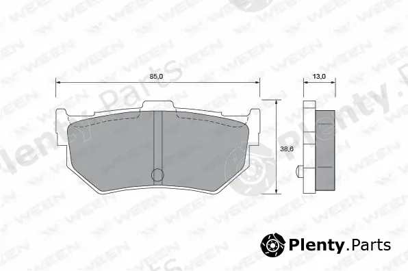 Ween 151-2378 — Brake Pad Set, disc brake