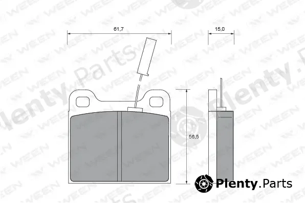 Ween 151-1745 — Brake Pad Set, disc brake