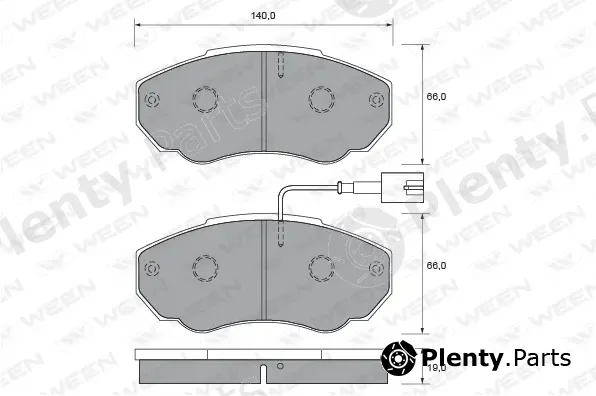Ween 151-1915 — Brake Pad Set, disc brake