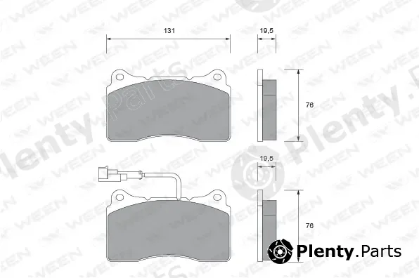 Ween 151-1673 — Brake Pad Set, disc brake