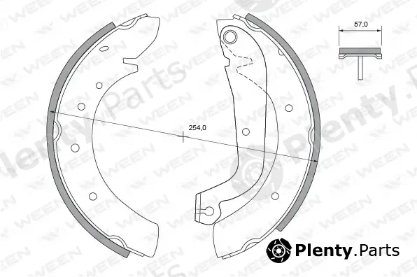 Ween 152-2295 — Brake Shoe Set