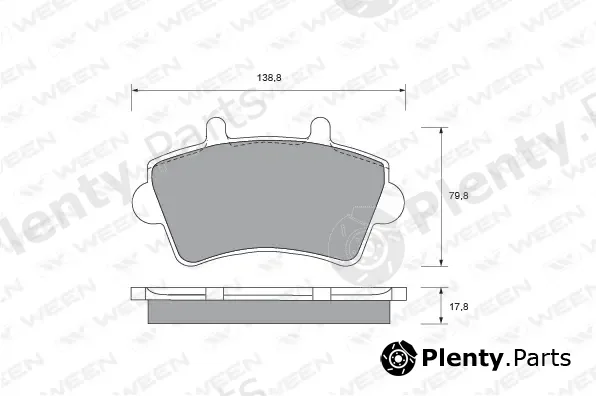 Ween 151-1871 — Brake Pad Set, disc brake