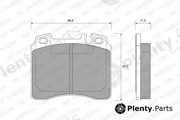 Ween 151-1686 — Brake Pad Set, disc brake