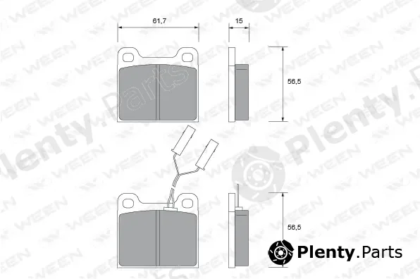 Ween 151-2339 — Brake Pad Set, disc brake