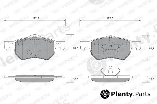Ween 151-1532 — Brake Pad Set, disc brake