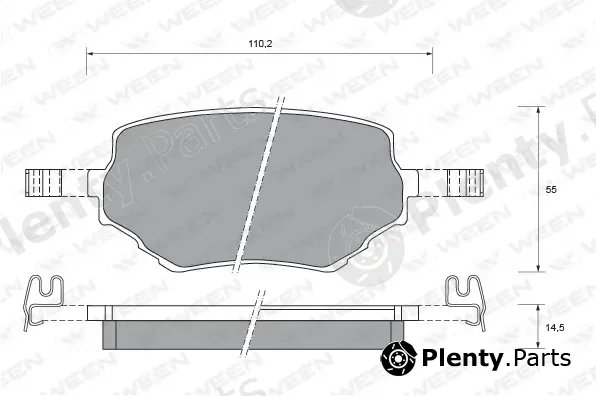 Ween 151-2145 — Brake Pad Set, disc brake
