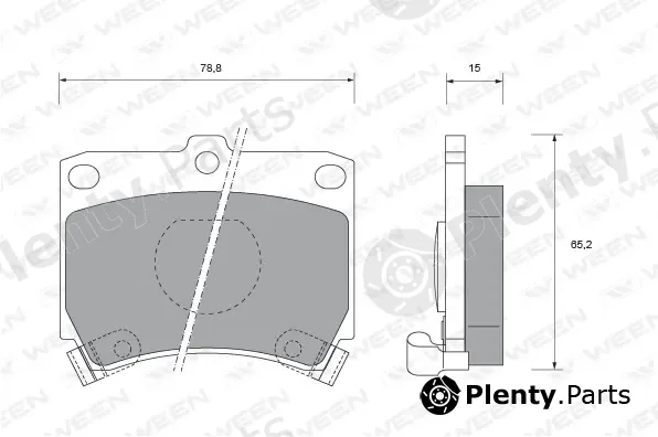 Ween 151-1547 — Brake Pad Set, disc brake