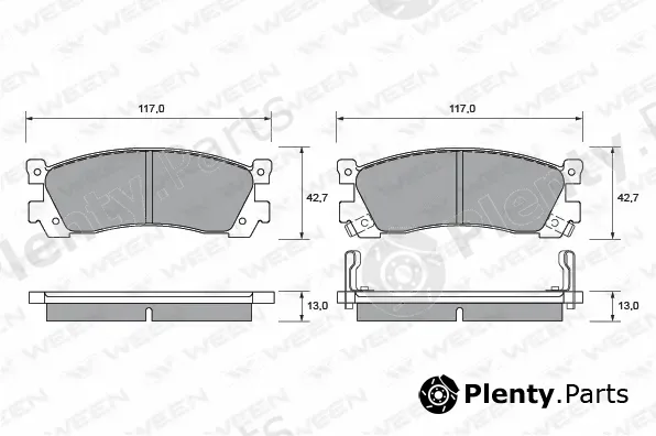 Ween 151-1415 — Brake Pad Set, disc brake