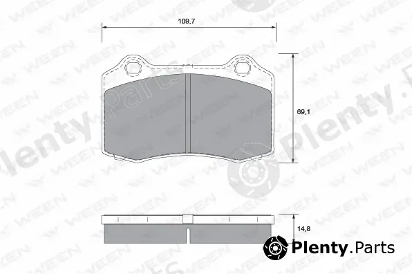 Ween 151-1349 — Brake Pad Set, disc brake