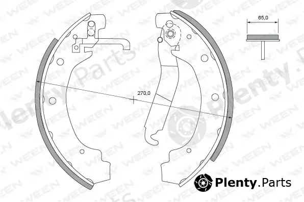 Ween 152-2266 — Brake Shoe Set