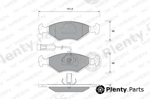 Ween 151-1799 — Brake Pad Set, disc brake