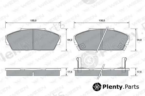 Ween 151-1406 — Brake Pad Set, disc brake