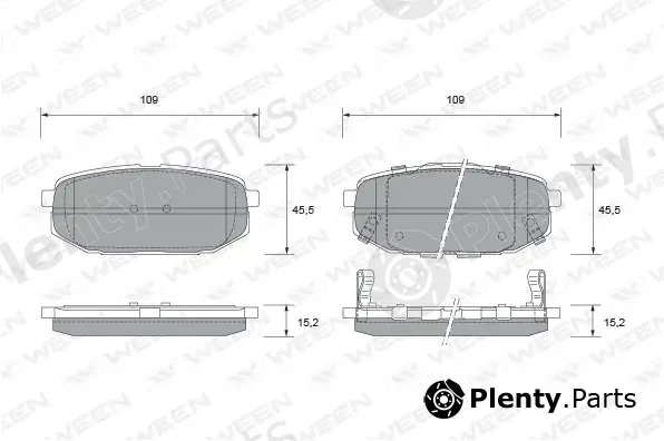 Ween 151-2346 — Brake Pad Set, disc brake