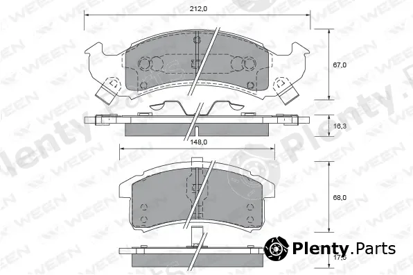 Ween 151-2400 — Brake Pad Set, disc brake