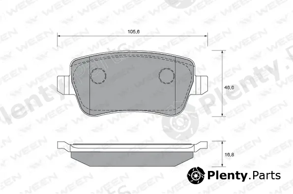 Ween 151-2003 — Brake Pad Set, disc brake