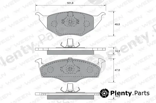 Ween 151-1825 — Brake Pad Set, disc brake