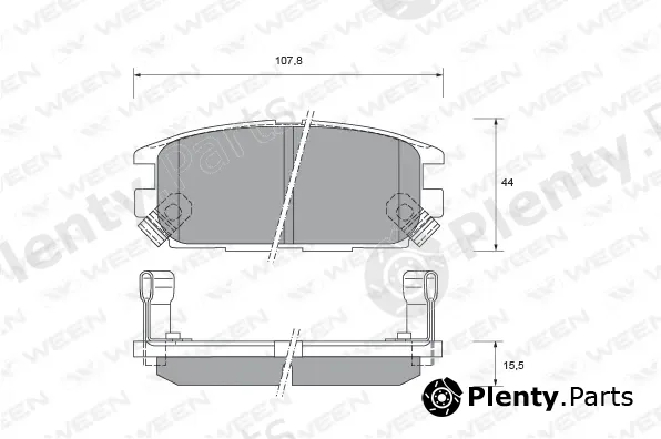 Ween 151-2193 — Brake Pad Set, disc brake