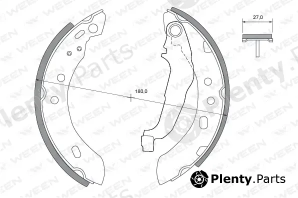 Ween 152-2289 — Brake Shoe Set