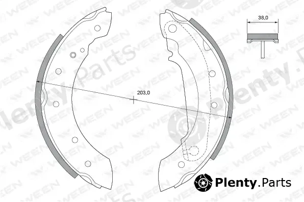 Ween 152-2221 — Brake Shoe Set