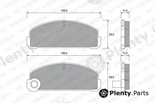 Ween 151-1407 — Brake Pad Set, disc brake