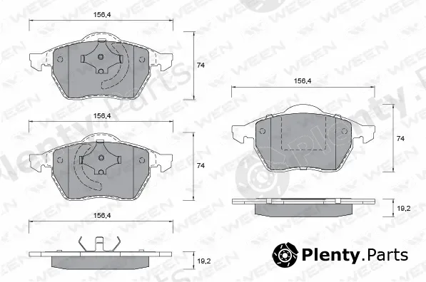 Ween 151-1342 — Brake Pad Set, disc brake