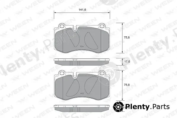 Ween 151-2661 — Brake Pad Set, disc brake