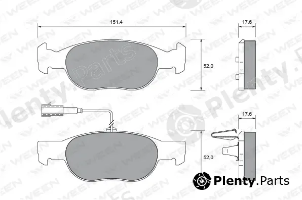 Ween 151-1953 — Brake Pad Set, disc brake