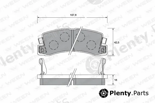 Ween 151-1368 — Brake Pad Set, disc brake