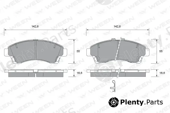 Ween 151-2290 — Brake Pad Set, disc brake