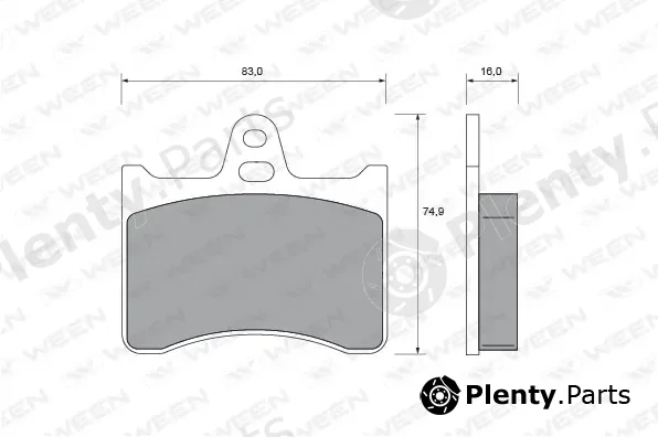 Ween 151-2070 — Brake Pad Set, disc brake