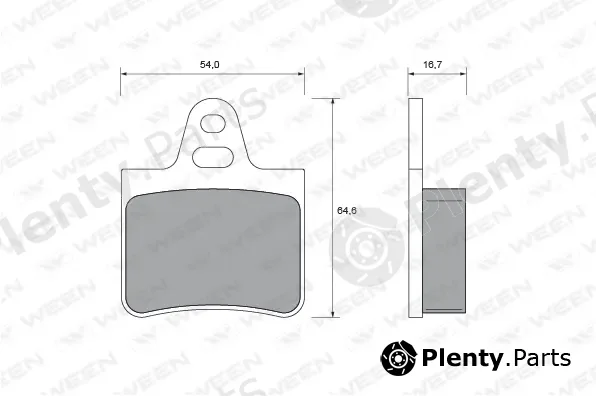 Ween 151-2071 — Brake Pad Set, disc brake