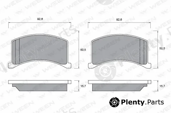 Ween 151-2610 — Brake Pad Set, disc brake