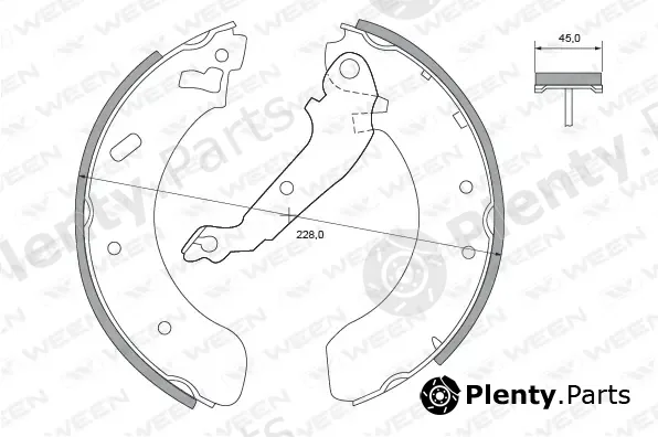 Ween 152-2209 — Brake Shoe Set