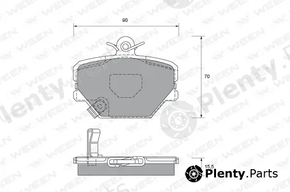 Ween 151-1818 — Brake Pad Set, disc brake