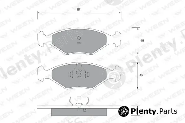 Ween 151-1557 — Brake Pad Set, disc brake