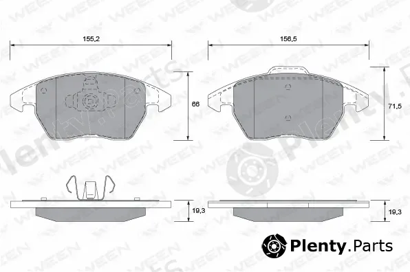 Ween 151-1280 — Brake Pad Set, disc brake