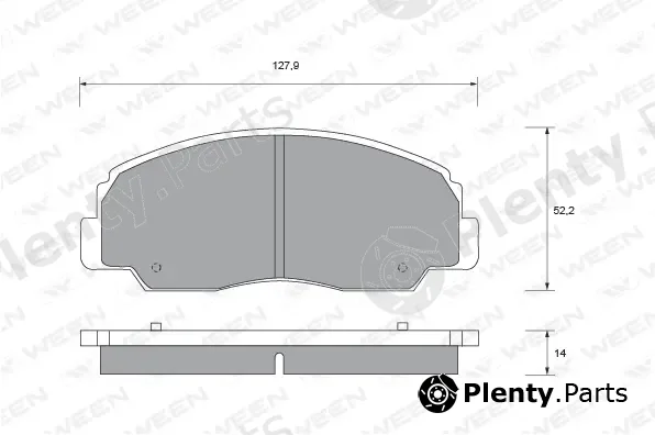 Ween 151-1659 — Brake Pad Set, disc brake