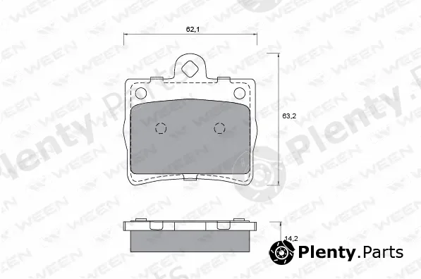 Ween 151-1220 — Brake Pad Set, disc brake
