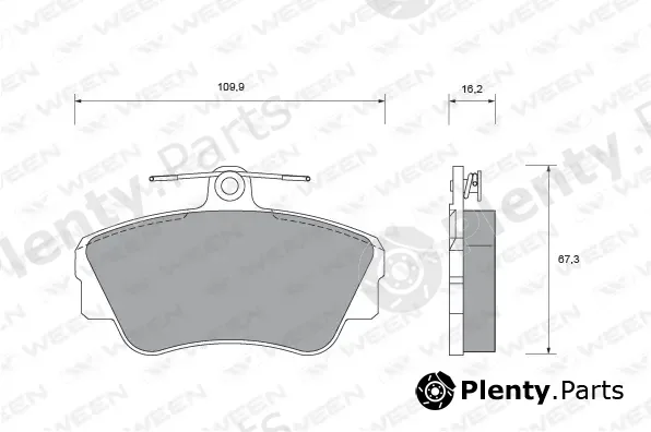 Ween 151-1449 — Brake Pad Set, disc brake