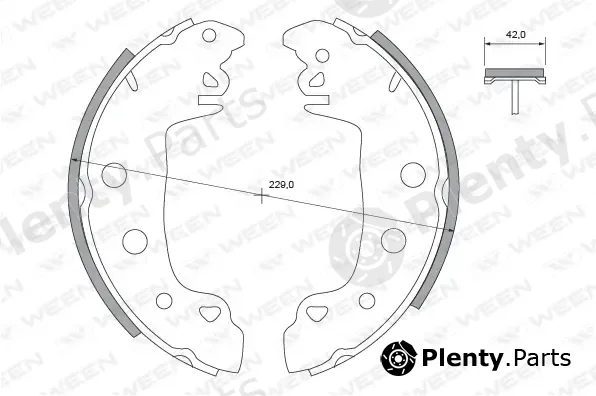 Ween 152-2338 — Brake Shoe Set