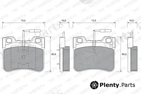 Ween 151-1504 — Brake Pad Set, disc brake