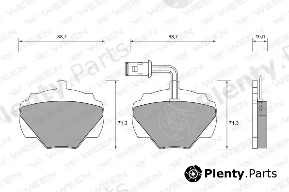 Ween 151-1527 — Brake Pad Set, disc brake