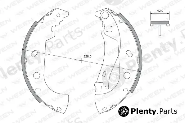 Ween 152-2426 — Brake Shoe Set