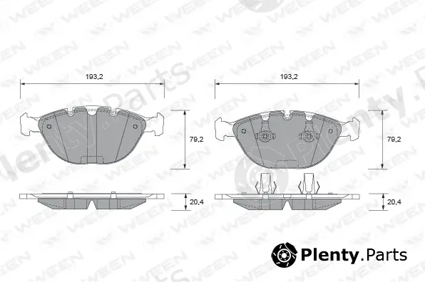 Ween 151-1925 — Brake Pad Set, disc brake